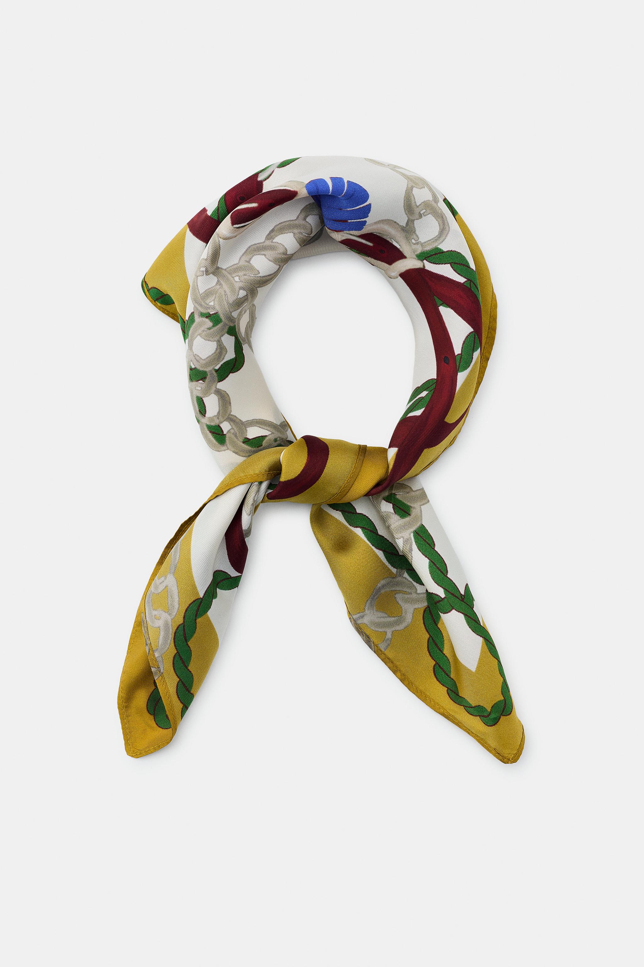 FOULARD IMPRIMÉ 100% SOIE
